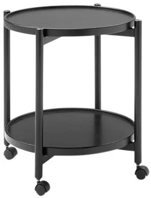 Thomsen Furniture James trillebord - sortbeiset eik - Ø 50 cm