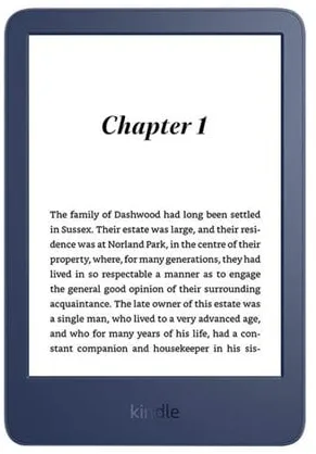 Amazon Kindle 16GB - Denimblå (Annonse-støttet)