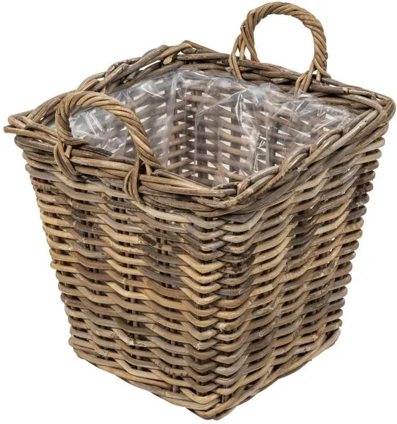 Kurv firkantet med håndtak 37x37x35cm