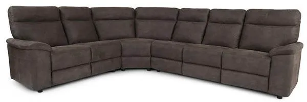 Hampton hjørnesofa - gråbrun stoff - Variant 23