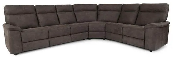 Hampton hjørnesofa - gråbrun stoff