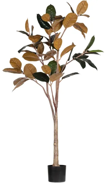 Gummitre, kunstig plante, grønn, H170x106x63 cm