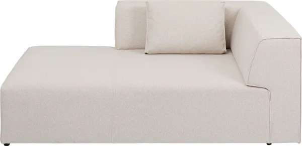 KARE DESIGN Infinity Ottoman Elements Cream Venstre modul - kremfarget polyester og polypropylen