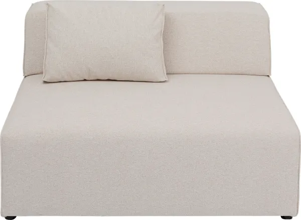 KARE DESIGN Infinity 2-seters Elements Cream modul, 120 cm - kremfarget polyester og polypropylen