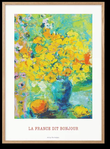 Peléton La France Dit Bonjour 50x70 Plakat