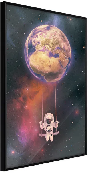 ARTGEIST Plakat med ramme - The Whole World is a Playground Gull 30x45