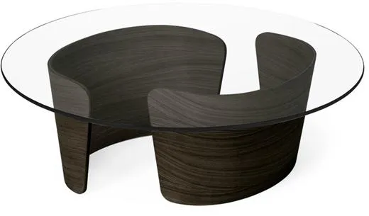 Sibast Furniture No 7 Salongbord Lounge Ø90 Lav Mørk Eik Oljet/Glass