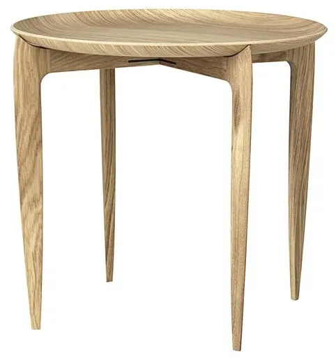 Fritz Hansen Tray Table Lav Eik Ø45