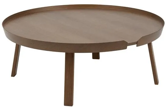 Muuto Around Bord Mørk Brun Ekstra Stor